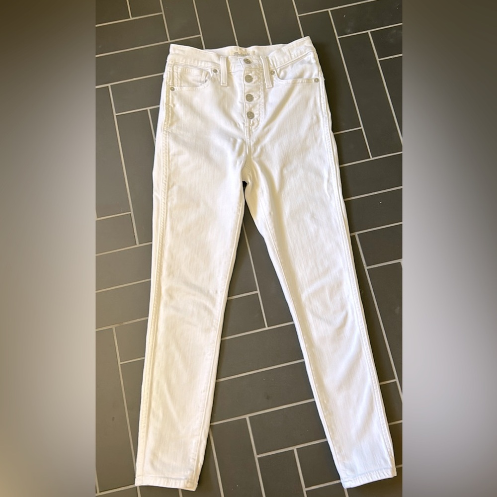 Madewell Hi Rise Button Fly Skinny Jeans sz26